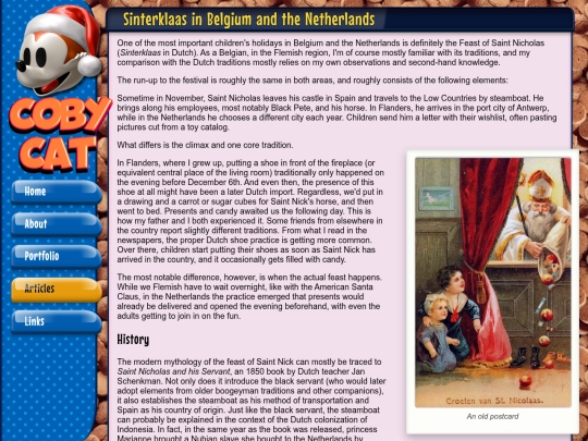 misc-articles/holidays/sinterklaas screenshot