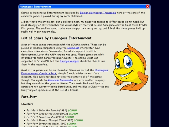 nostalgia/humongous screenshot