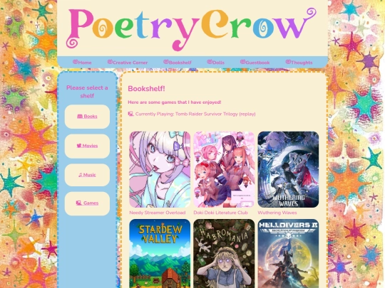 bookshelf-games screenshot