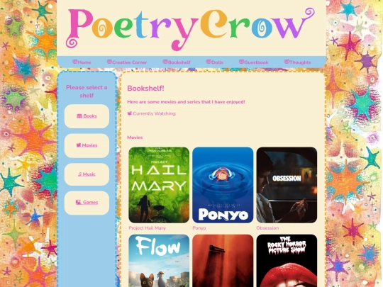 bookshelf-movies screenshot