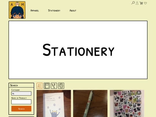 stationery screenshot