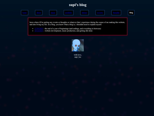 blog screenshot