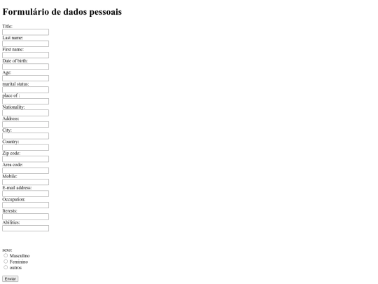 index.inglês formolario screenshot