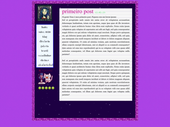 blog screenshot