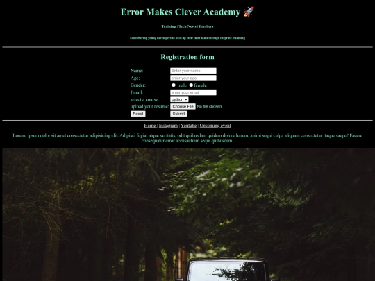 event/register screenshot