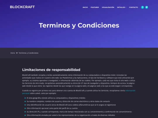 BlockCraft/terms-conditions screenshot