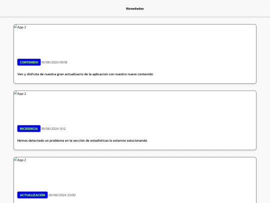 Novedades screenshot