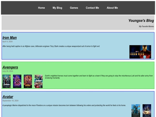 blog screenshot
