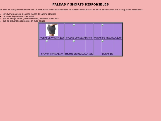 rafita's/faldas screenshot