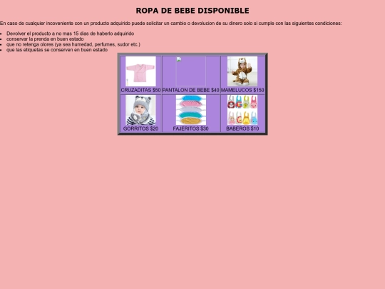 rafita's/ropadebebe screenshot