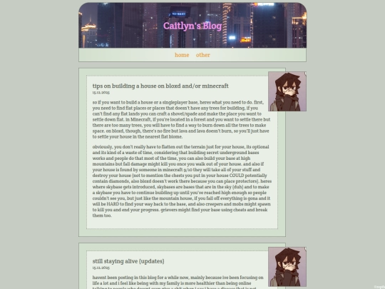 blog screenshot