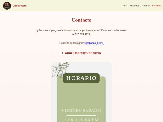 Contacto screenshot