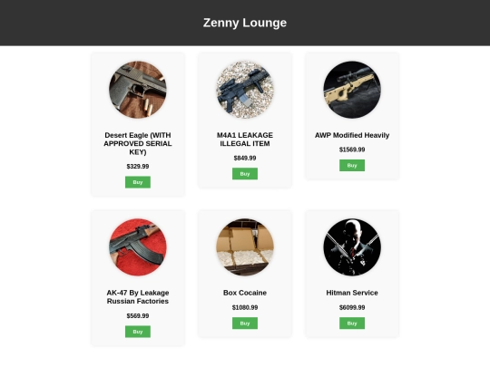 darkweb/zennylounge screenshot