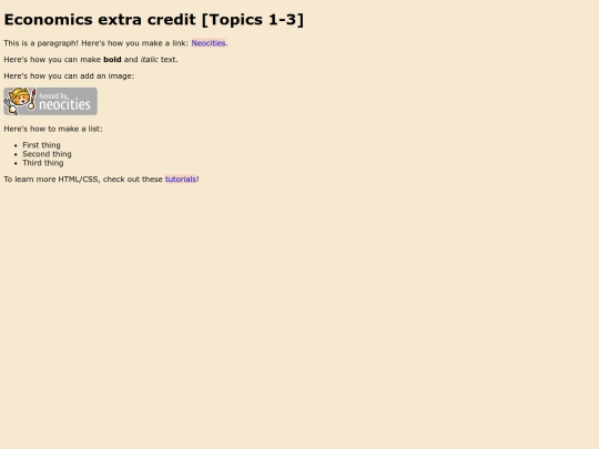economics screenshot