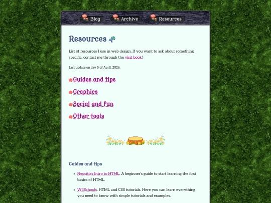 blog/resources screenshot