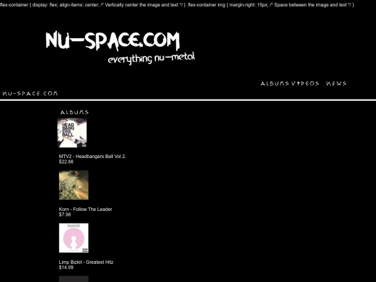 albums screenshot