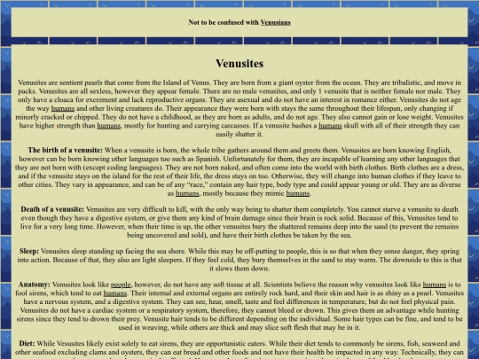 Venusites screenshot