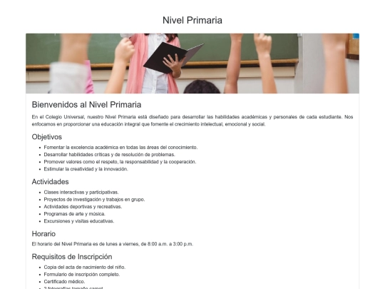 primaria screenshot