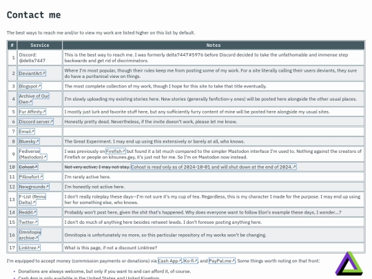 about/contact screenshot