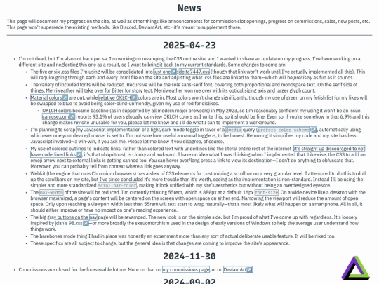 about/news screenshot