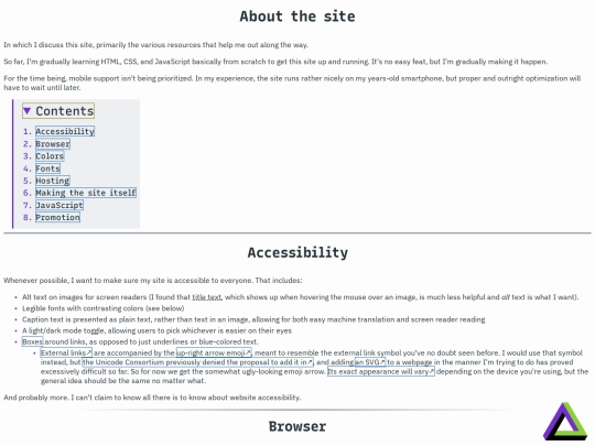about/site screenshot