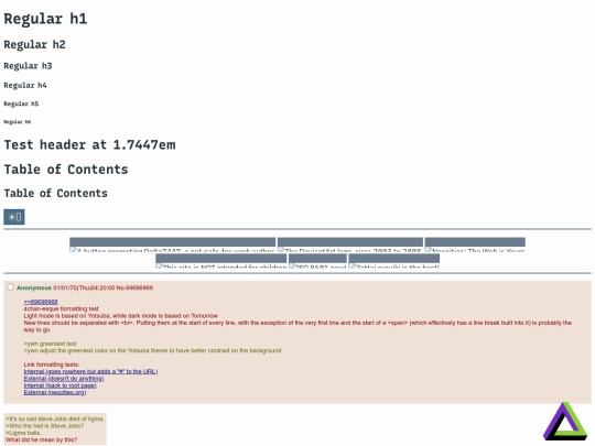 test screenshot