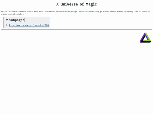 works/a_universe_of_magic screenshot