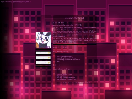aboutme screenshot
