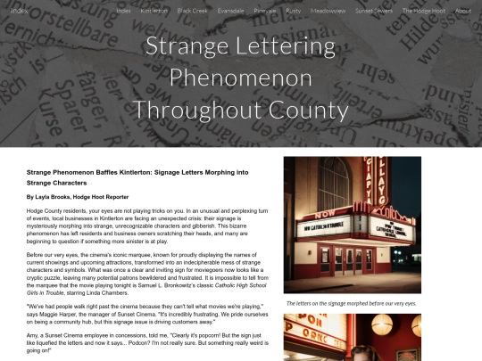 Strange Lettering screenshot