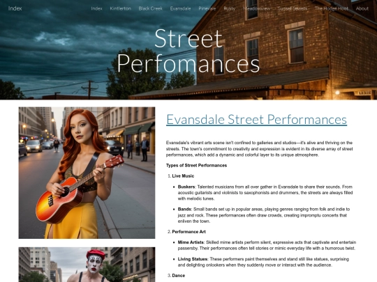 Street Perfomances screenshot