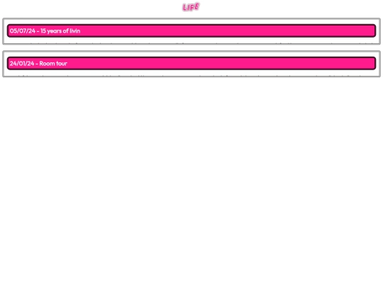 blog/life screenshot