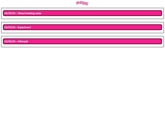 blog/music screenshot