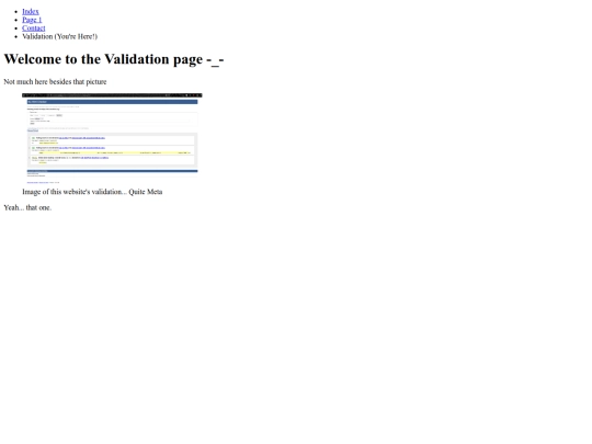 validation screenshot