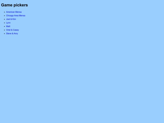 game-pickers screenshot