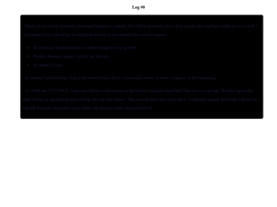 dr0/Log0 screenshot