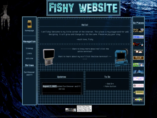fishwebsite screenshot