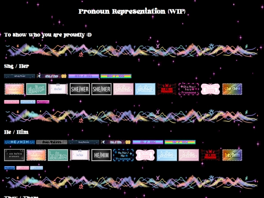pronouns screenshot