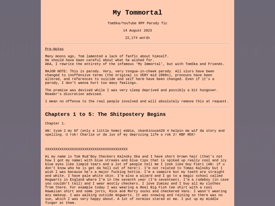FanFics/My_Tommortal screenshot
