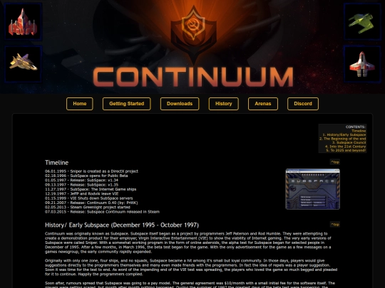 history screenshot