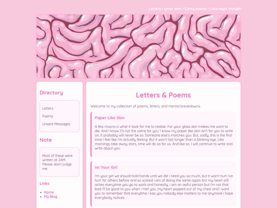LettersPoems screenshot