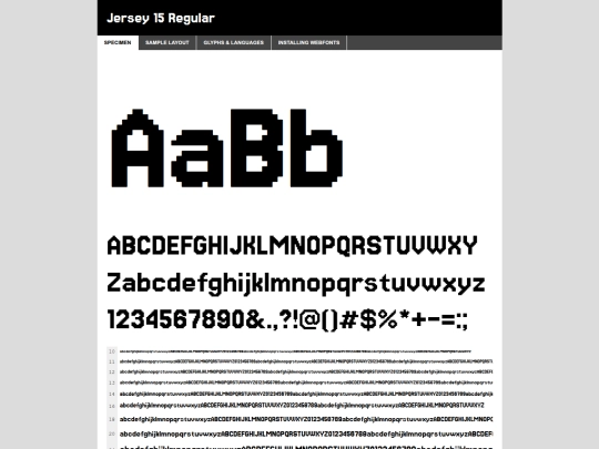 fontz/jersey15-regular-demo screenshot