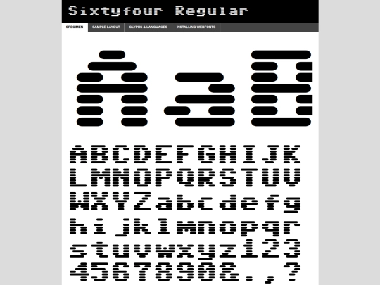 fontz/sixtyfour-regular-variablefont_bledscan-demo screenshot