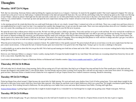 pages/thoughts screenshot