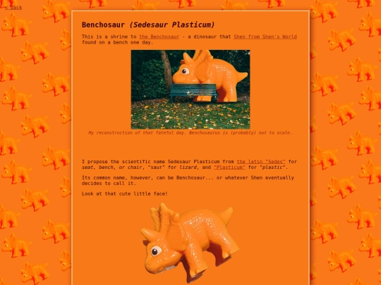 shrines/benchosaur screenshot