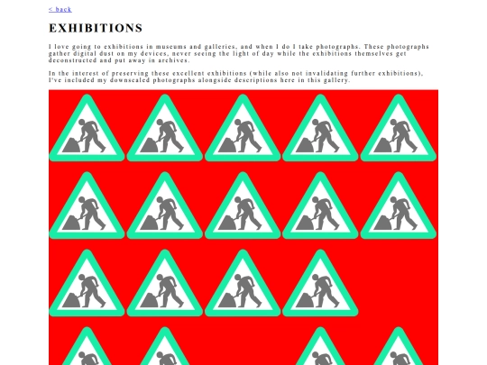 shrines/exhibitions screenshot