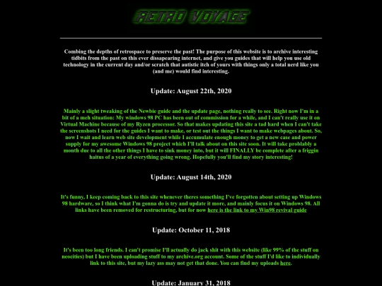 updates screenshot
