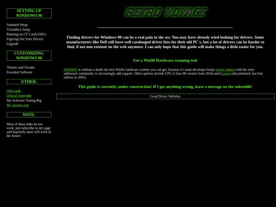 win98/drivers screenshot