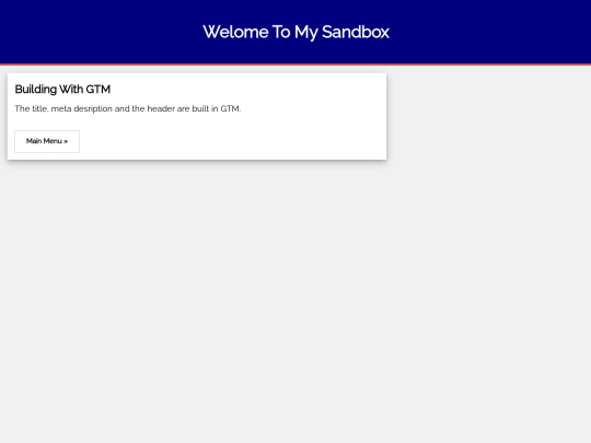 gtmbuild screenshot
