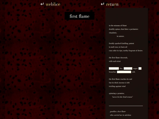 writings/firstflame screenshot