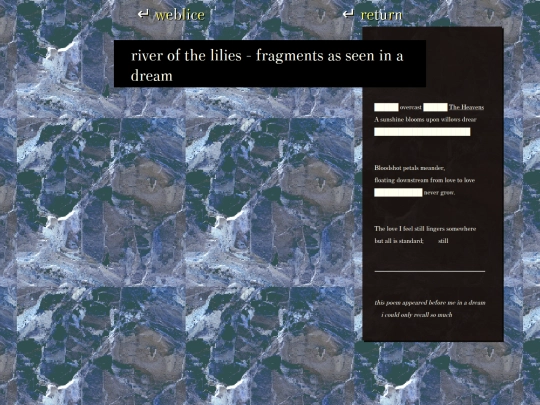 writings/riverlily screenshot